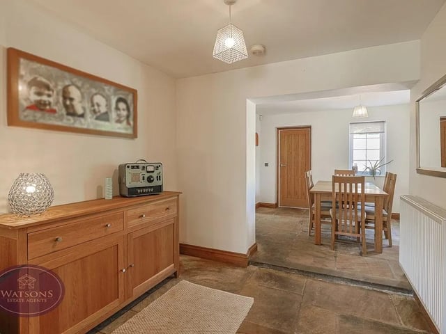 The perfect space to enjoy family meals or entertain guests, the space features flagstone flooring, radiator and door to the lounge and open access to the breakfast kitchen.