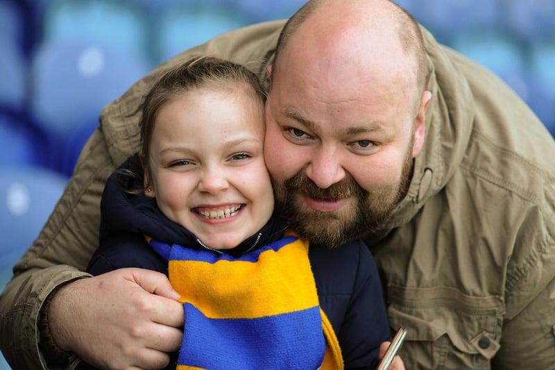 This young fan enjoys a Stags outing. Who have you always gone to Mansfield Town matches with?