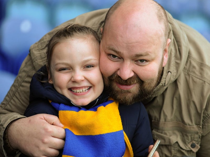 This young fan enjoys a Stags outing. Who have you always gone to Mansfield Town matches with?