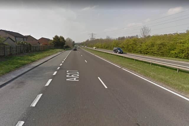 Michael Bailey, 27, was caught doing double the speed limit on Chesterfield's A617