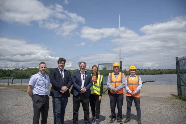 Coun Matthew Relf with staff from Lindum and Ashfield Council at King's Mill Reservoir. (Photo by: Ashfield Council)
