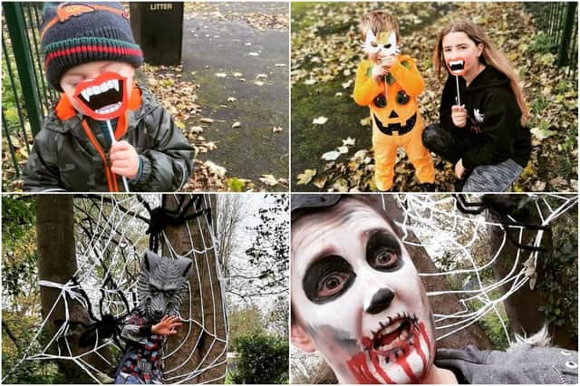 The two Halloween trails were held at West Park and the South Marine Park in South Shields.