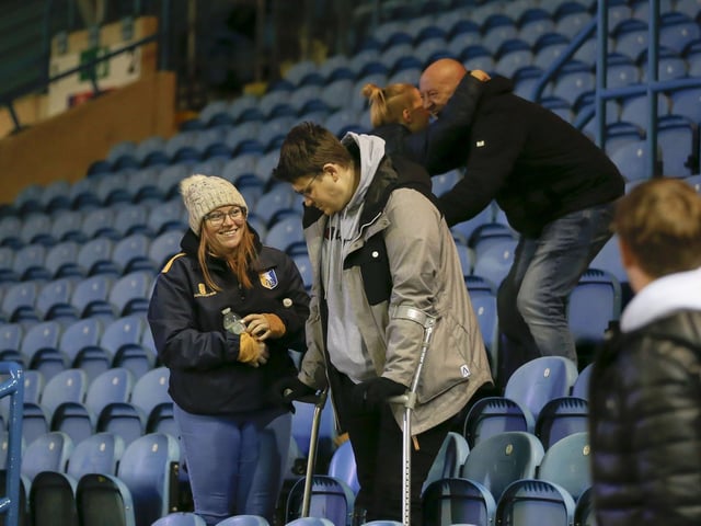 Mansfield Town fans ahead of the big win at Carlisle United.