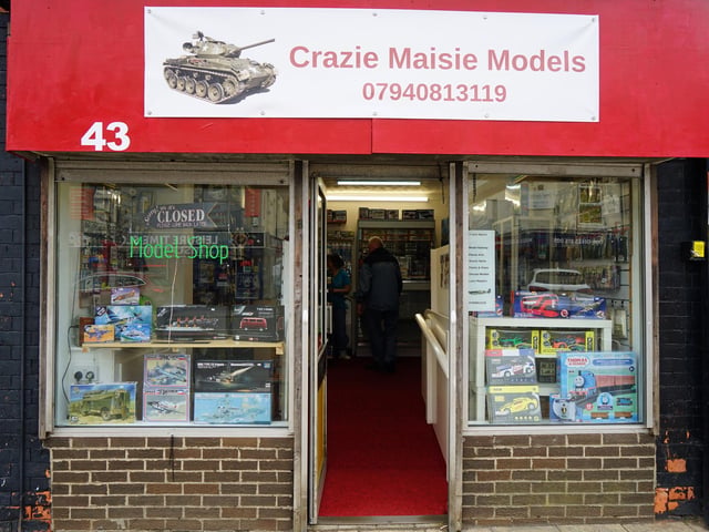 Here is the shopfront on Station Street.