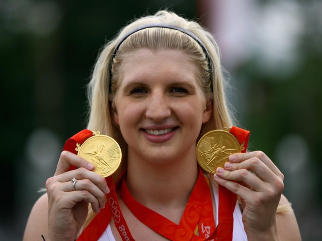 Rebecca Adlington wrote herself into history with two gold medals, in the 400m and 800m freestyle. She broke the 19-year-old world record of Janet Evans in the 800-metre final. Adlington was Britain's first Olympic swimming champion since 1988, and the first British swimmer to win two Olympic gold medals since 1908.