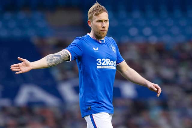 Scott Arfield has struggled for regular playing time in the Rangers team recently. Picture: SNS