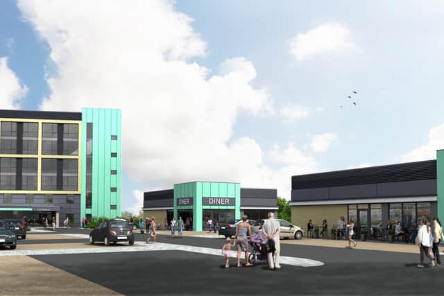 An artist impression of the new gateway in Mansfield town centre.