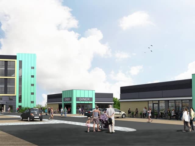 An artist impression of the new gateway in Mansfield town centre.