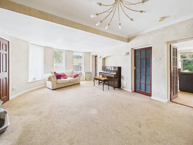 The spacious property has ample space for a growing family.