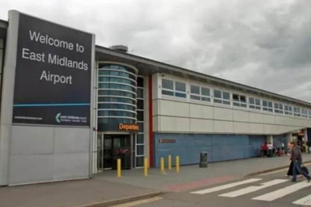 East Midlands Airport.