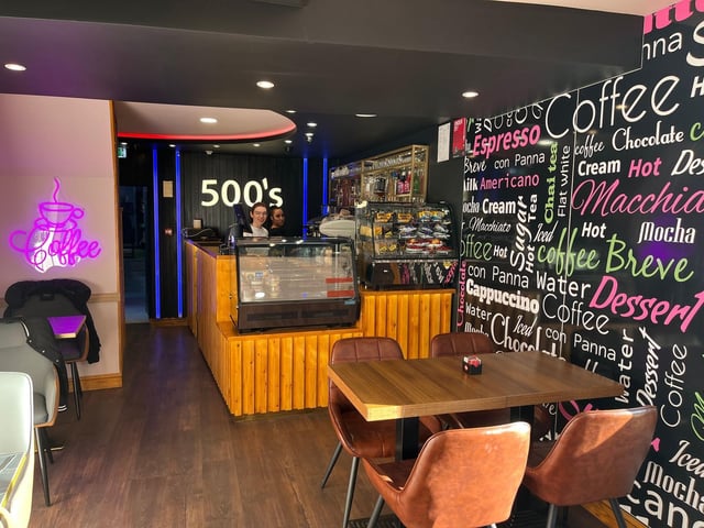 500's Lounge Café & Bar, one of the new businesses in Mansfield town centre.