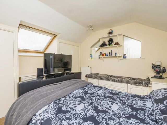 Our first look at one of the bedrooms at the £300,000 property. As you can see, it oozes comfort.