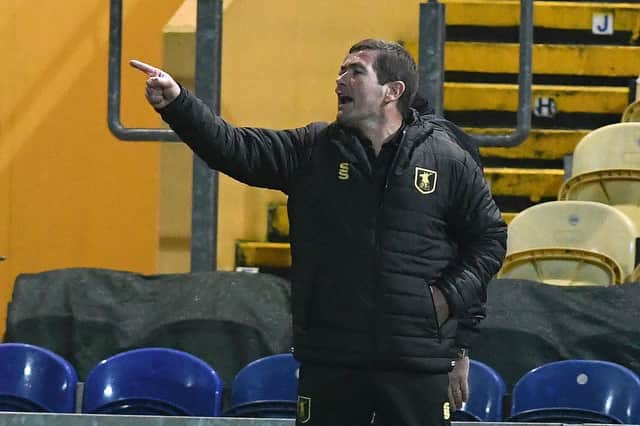 Mansfield Town manager Nigel Clough wants his side to tighten up defensively. Pic by Andrew Roe/AHPIX LTD.