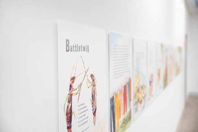 The Lost Words of Nottinghamshire exhibition is now open at Mansfield Central Library