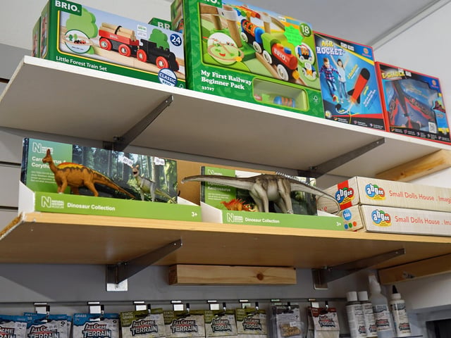 There is a selection of other toys in the shop, including retro items.