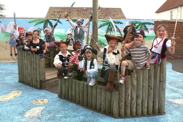 Pupils at East Boldon Primary School during their Pirate Creativity Week in 2006. Can you spot anyone you know?