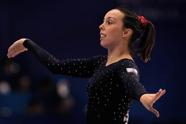 Beth Tweddle competes at the Tokyo World Championships.
