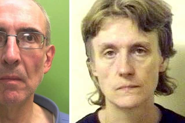 The real Susan and Christopher Edwards following their arrest