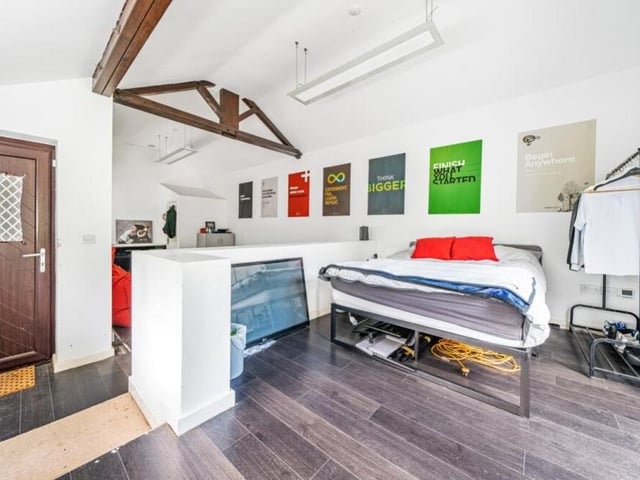 The annexe has space for a double bed too, making the complete package!