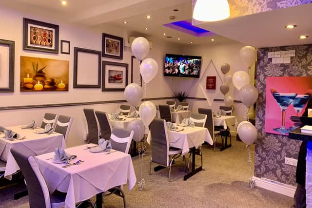 Inside the new upmarket Indian restaurant Zaika.