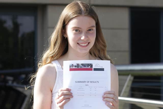 Florrie Bower achieved A*s across the board