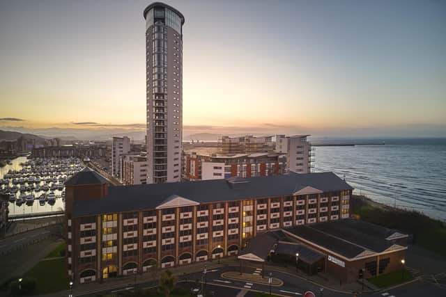 Dawn at Swansea Bay.