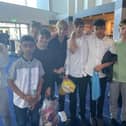 The friendship group consists of Joe, Will, Jay, Caleb, Euan, Lincoln, Oliver and Joseph. The boys are all 13. Matt said that the boys were initially refused entry to the screening due to two of the friends wearing smart shirts. Matt had to provide jumpers for the boys. The group were then allowed in.