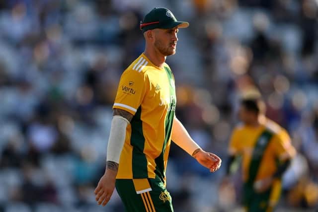 Alex Hales will not feature for Notts in this season's Vitality Blast