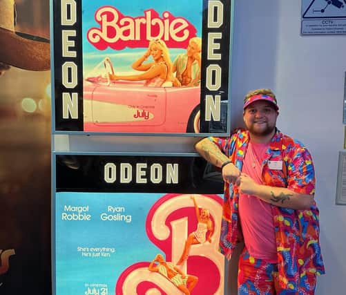 Here is Jack from Mansfield Odeon wearing pink on the Barbie release day.