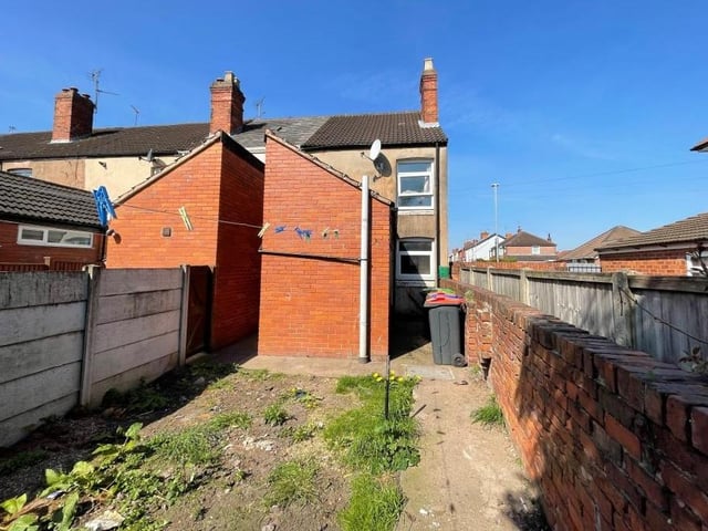 Let's take a look outside now, and this is a view of the back of the Alfred Street house, with the garden.