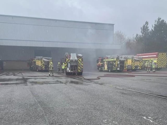 Crews from seven fire stations were involved.