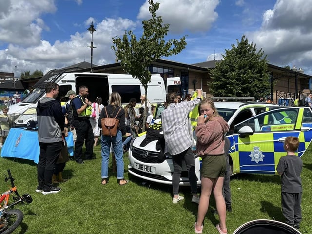 Representatives of Nottinghamshire Police were present to highlight some of the work they do. (Photo by: Mansfield Council)