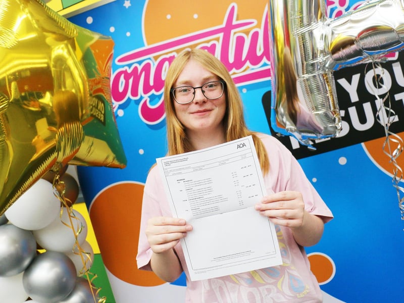 Natalia Rees will head to the University of York to study chemistry with courtesy of her A star, A and two B grades.