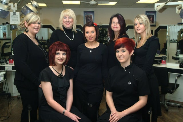 The team from Keith Hall hairdressers, nominated in the 2009 Chad Business Awards