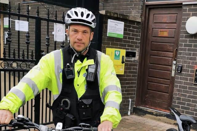 Eastwood officers tested the new electric bikes while out on patrol across the town.