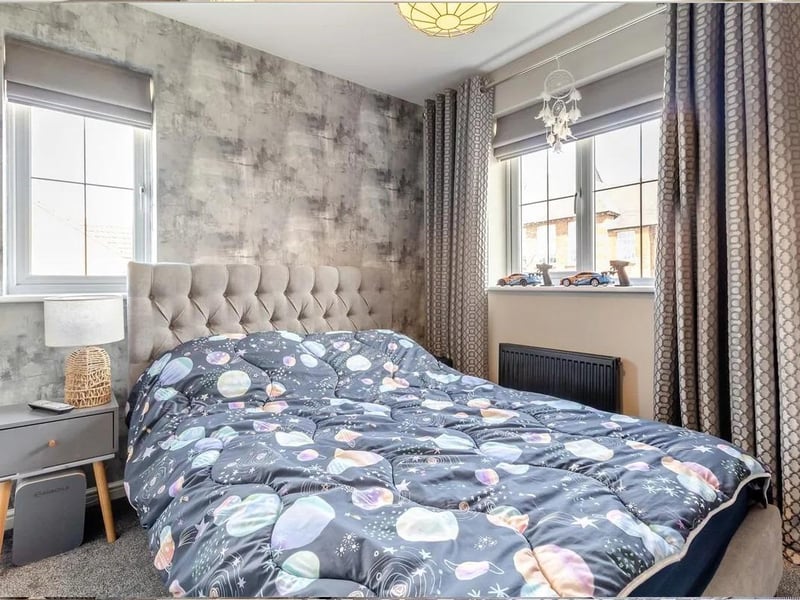 One of four bedrooms in the spacious property.