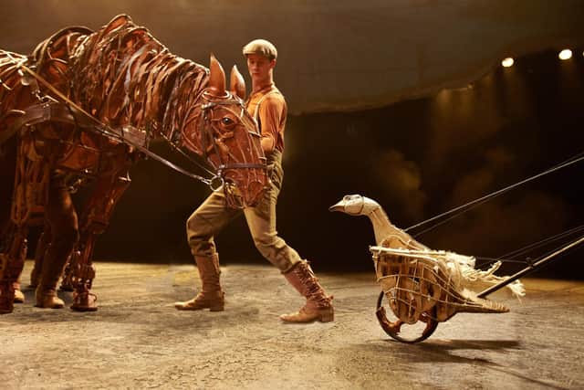 The production uses the creations of South Africa’s ground-breaking Handspring Puppet Company