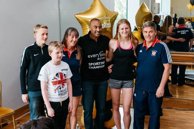 Olympic silver medalist Colin Jackson (centre) will continue to support the scheme through his role as an Ambassador