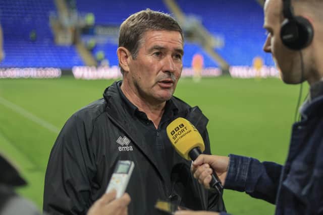 Mansfield Town manager Nigel Clough post match interview following the Sky Bet League One match against Reading FC at the Select Car Leasing Stadium, 02 September 2026, Photo credit Chris & Jeanette Holloway / The Bigger Picture.media