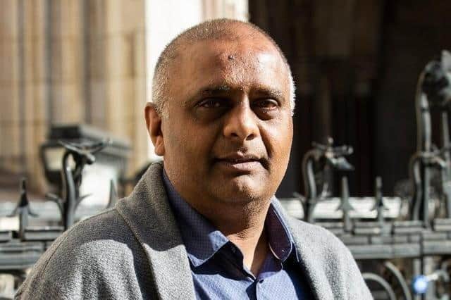 Harjinder Butoy outside the Court of Appeal after his conviction was quashed. Picture from Hudgell Solicitors.