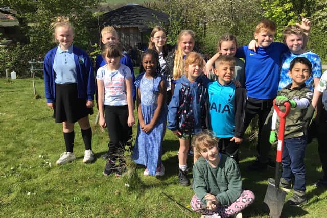 Members of the eco-committee at Lawrence View Primary School.
