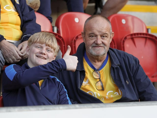Mansfield fans at the Bristol Street Motors Trophy match against Rotherham earlier this season.