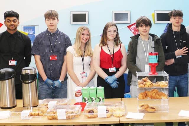 Business students created a tasty and informative fundraiser for fellow students and staff.