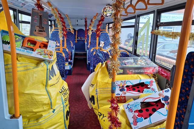 Mission Christmas bus