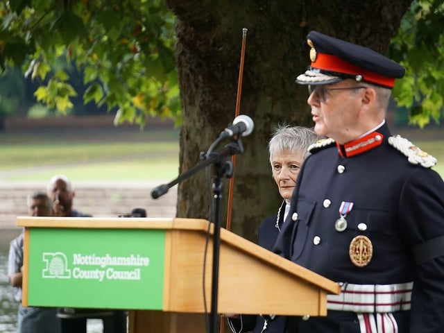 Sir John Peace, Lord Lieutenant of Nottinghamshire, pays tribute to the Queen.