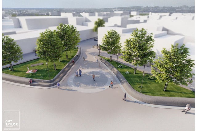 An artists impression of the Portland Square plans