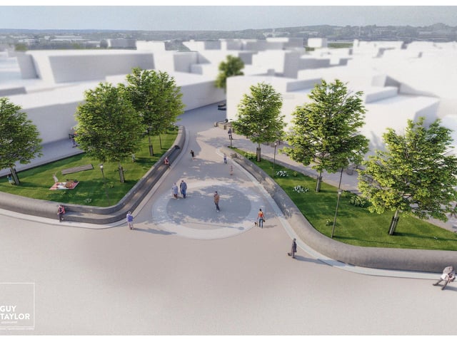 An artists impression of the Portland Square plans