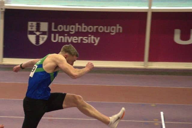 British Masters M40 60 Metre Hurdles Champion, Stef Wilcockson
