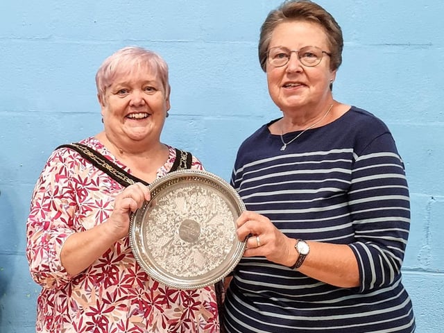 Mayor Teresa Cullen and Caroline Winfield