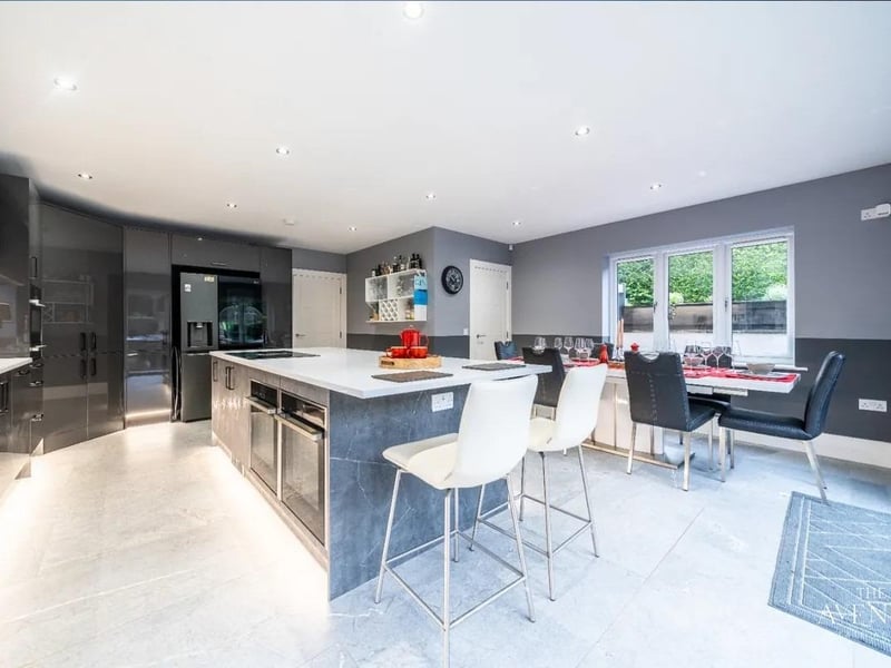 This beautiful space is flooded with natural light thanks to its triple aspect windows and bi-fold doors leading straight out onto the garden.